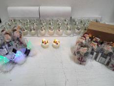 Unused retail stock - Three x cases of handcrafted candles and other Christmas items,