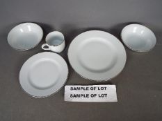 Royal Worcester 'Classic Platinum dinner and tea wares contained in original packing box, 20 pieces.