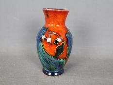 Anita Harris - an Anita Harris vase decorated with fish,