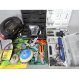 Lot to include a Xantrex Xpower powerpack, electric screwdriver and similar.