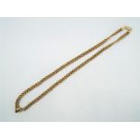 9 ct gold - a 9ct gold rope chain (a/f), stamped 375, approx weight 7.