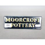 Moorcroft - A Moorcroft Pottery name plaque in the Sophie Christina pattern,