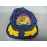 A vintage, replica Nostromo crew cap from the film Alien as worn by Brett (Harry Dean Stanton),