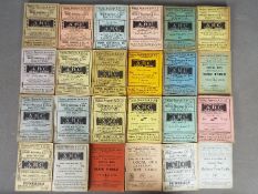 A small collection of bus and railway timetables for Bury and District and Bolton and district,