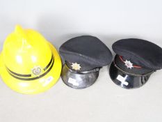 A vintage fireman's helmet for Merseyside Fire Brigade,