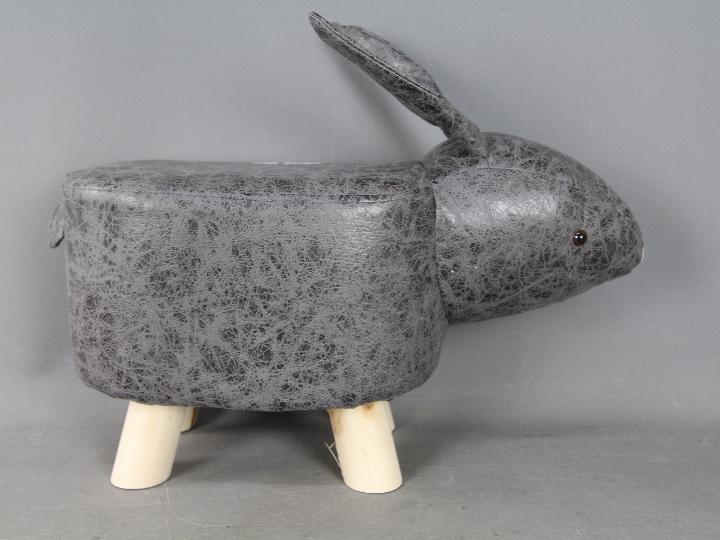 A footstool in the shape of a rabbit, - Image 3 of 3