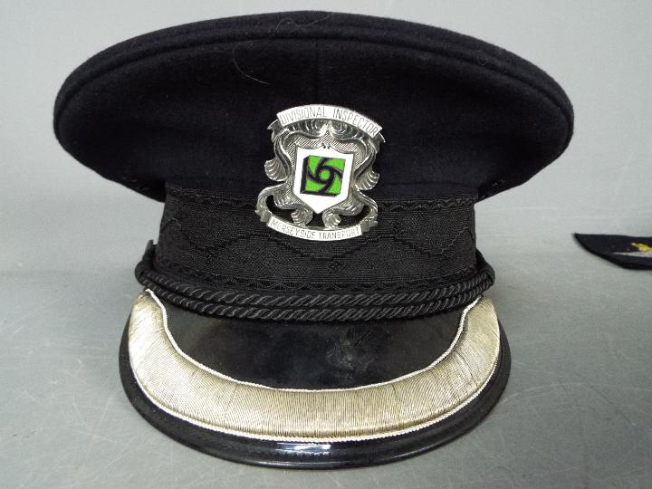 Lot to include a Merseyside Transport Divisional Inspector cap, - Image 2 of 7