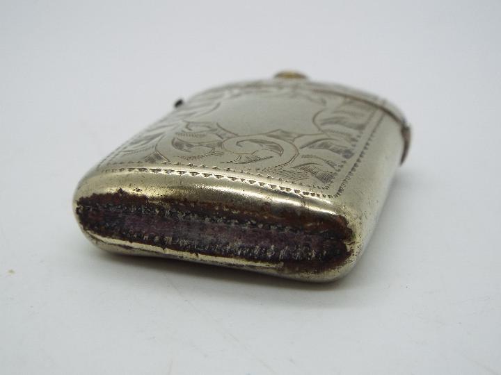 A silver plated Vesta case, - Image 4 of 4
