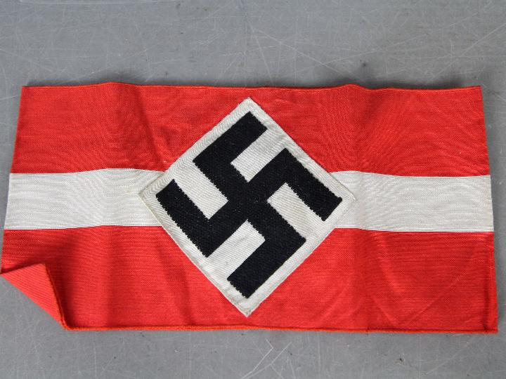 Hitler Youth armband, RZM label present but detached.