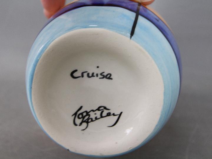 Lorna Bailey - a Lorna Bailey lipped vase in the Cruise design, - Image 3 of 3