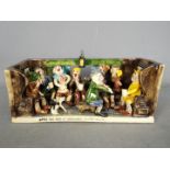 Runnaford Pottery - A Will Young 'Widecombe Fair' figural group 'After The Fair At Widecombe In The