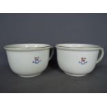 Two New Zealand Shipping Company pots by George Jones & Sons.