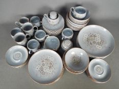 A collection of Denby dinner and tea wares in the 'Reflections' pattern, in excess of 60 pieces.