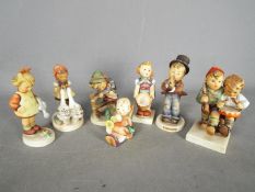 Hummel - Seven Hummel figurines comprising 'Retreat To Safety', 'Serenade',