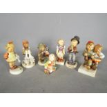 Hummel - Seven Hummel figurines comprising 'Retreat To Safety', 'Serenade',