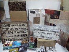 Unused retail stock - Bulk lot - Eight x "Some people make it happen" pictures,