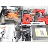 A 3 - in - 1 electric tool set, electric drill, grinder set and similar.