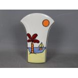 Lorna Bailey - a Lorna Bailey round top vase in the Tropicana design,