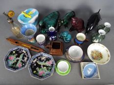A mixed lot of predominantly ceramics to include Poole, Oriental, Wedgwood,