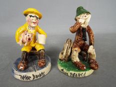 Runnaford Pottery - Two Will Young 'Widecombe Fair' figures comprising Peter Davey,