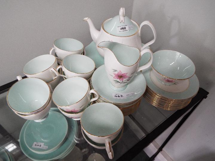 Royal Albert - An 'Elfin' pattern tea service comprising, teapot, sugar bowl, cream jug,