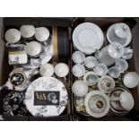 A collection of teawares to include V & A Fine China Collection 'Brocade' pattern,