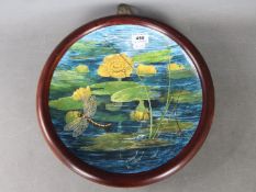 A Victorian Copeland Spode hand-painted plaque signed M Farrow,