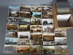 In excess of 500 early-mid period postcards of Scotland and Wales to include real photos and street