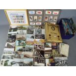 Deltiology - A post card album and a quantity of Edwardian and later postcards along with a