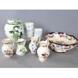 Eight pieces of Masons Ironstone to include a Mandalay pattern bowl,