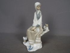 Lladro - A Lladro figurine entitled 'New Shepherdess', impressed Lladro mark to the base,