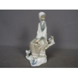 Lladro - A Lladro figurine entitled 'New Shepherdess', impressed Lladro mark to the base,