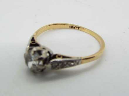 18 ct gold - a 18 ct gold 0. - Image 4 of 4
