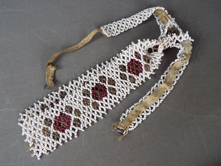 A Victorian necklace with beaded tie - Image 4 of 4