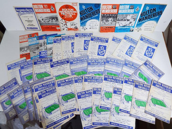 Bolton Wanderers - A collection of match programmes, predominantly home games,