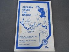 Signed Chelsea Football Programme.