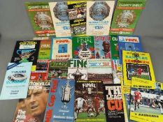 FA Cup, League Cup, Challenge Trophy, Charity Shield - approximately 25 matchday programmes,