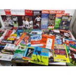 Football - a collection comprising approximately 65 international matchday programmes to include