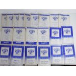 Bury F C - a collection of 1950s matchday football programmes comprising 7 of season 1957-58 to