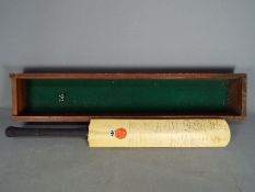 Cricket - an early 1960s Gradidge long handle Cyril Washbrook Lancashire and England autograph