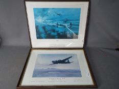 Two aviation related prints comprising 'The Dambusters' after Robert Taylor signed by Air Marshall
