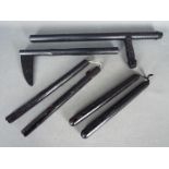 Martial arts training batons one side ha