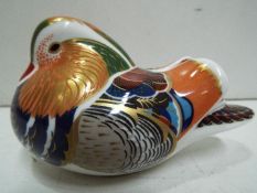 Royal Crown Derby - Duck. Multicoloured with Gold higlights.