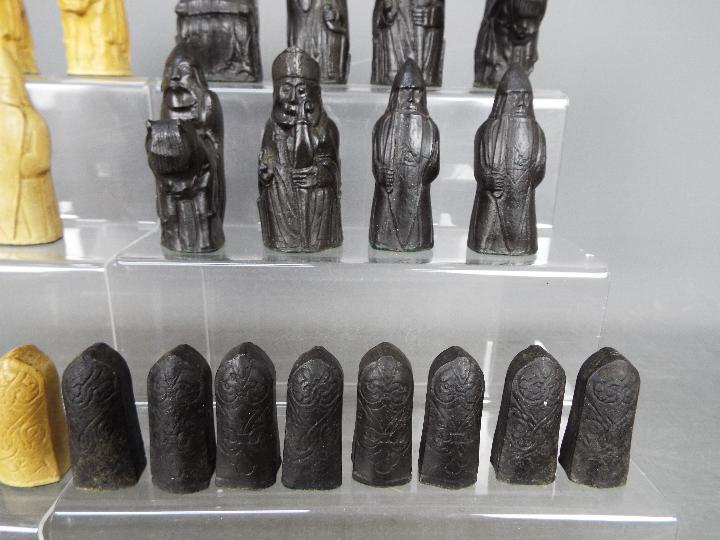 A 'Lewis Chessmen' chess set, 8.5 cm king. - Image 5 of 5