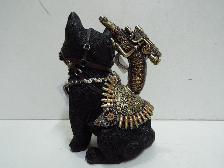 Steam punk style resin Cat. 19 cm high. - Image 2 of 2