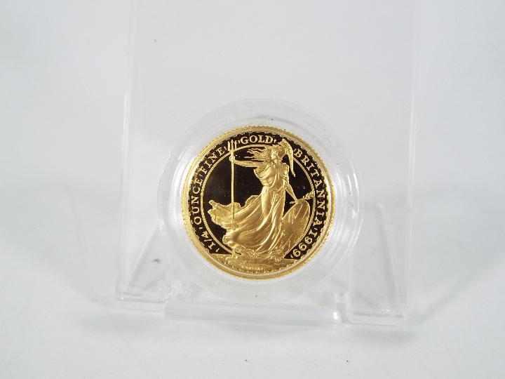 A 1999 ¼ Ounce Britannia gold proof coin (approximately 8. - Image 3 of 3