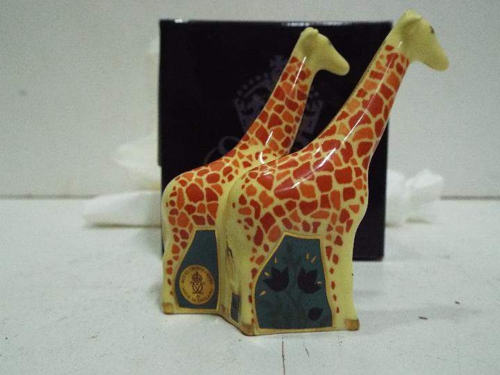 Royal Crown Derby - Giraffes. Multicoloured with Gold highlights. - Image 2 of 4