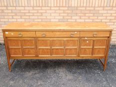 A Nathan sideboard measuring approximately 84 cm x 183 cm x 45 cm