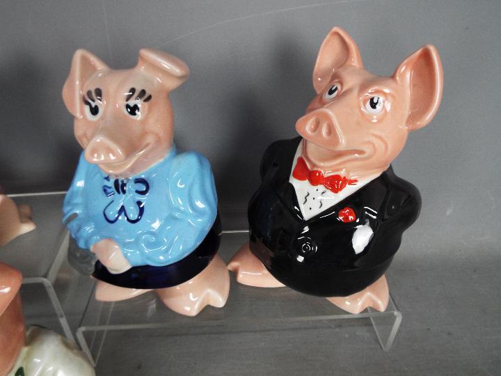 A set of five Wade Natwest pigs money banks. - Image 3 of 5