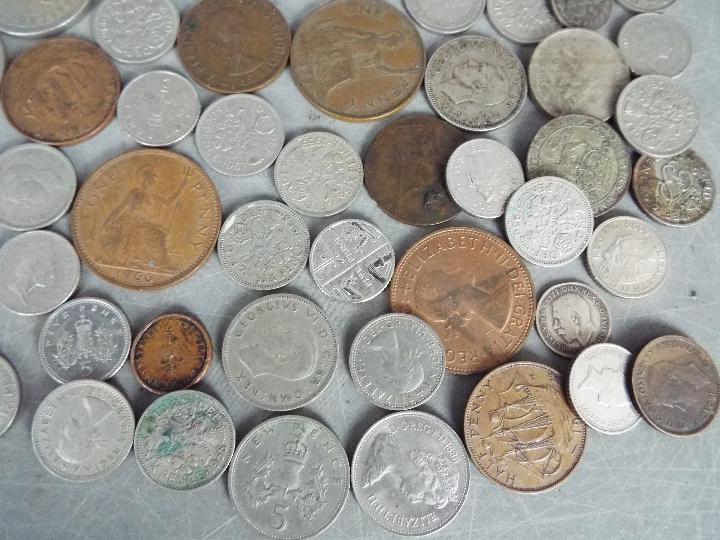 A small collection of coins with some silver content examples to include 1875 Five Pesetas, - Image 2 of 5